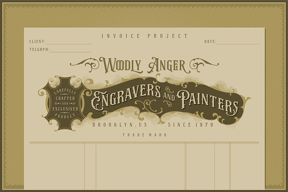 NS Emhericans Vintage Pairing Fonts in Display Fonts - product preview 7