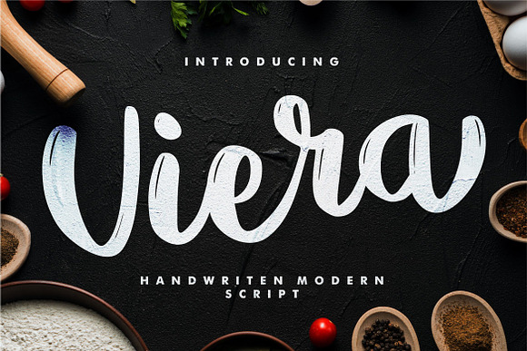 Viera - Handwritten Modern Script in Script Fonts - product preview 2