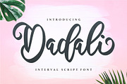 Dadali - Interval Script Font