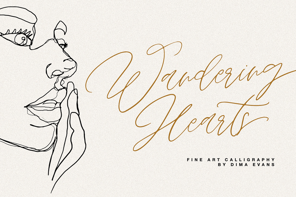 Wandering Hearts Script in Script Fonts - product preview 8