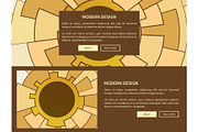 Modern Design Two Web Pages Vector