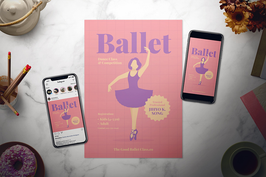Ballet Flyer Set in Flyer Templates - product preview 8