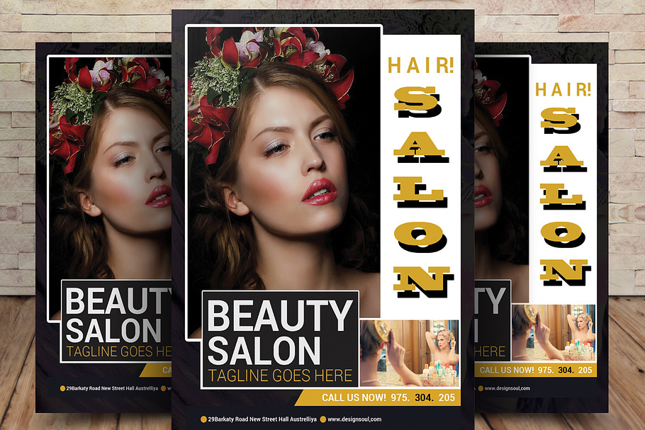 Beauty Saloon Flyer Template in Flyer Templates - product preview 8