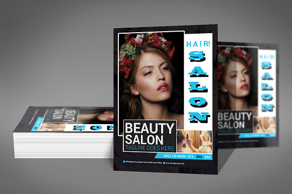 Beauty Saloon Flyer Template in Flyer Templates - product preview 2
