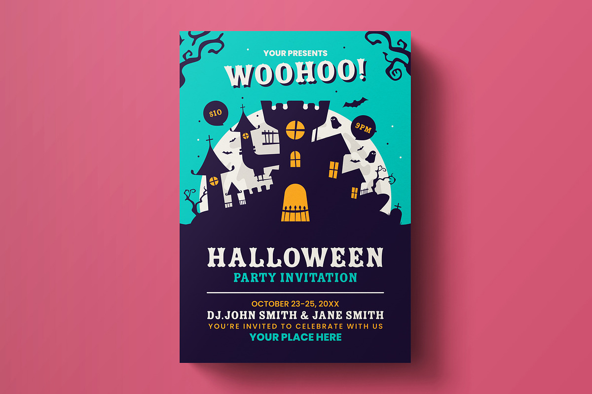 Halloween Party Flyer Template #08 in Flyer Templates - product preview 8
