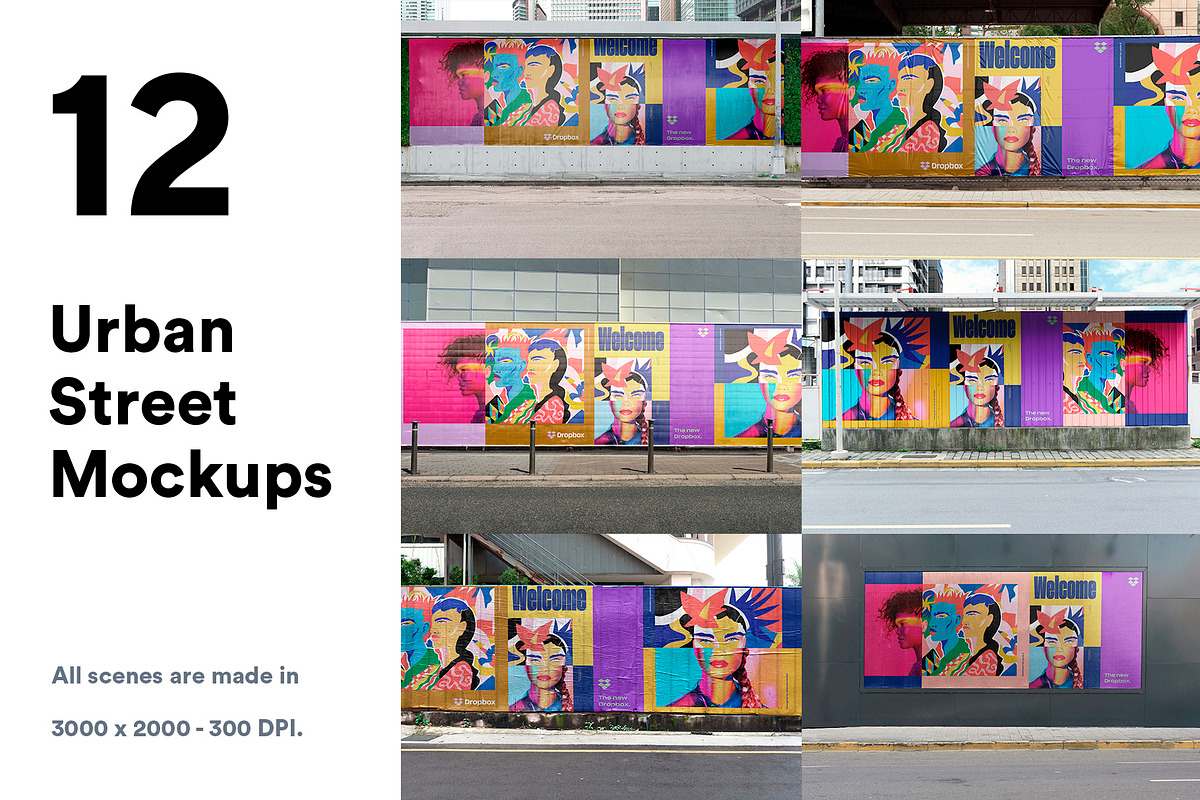 12 Urban Street Mockups - PSD in Branding Mockups - product preview 8