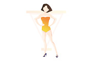 triangle woman body shape