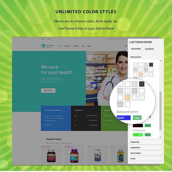 Ap Healthy in Website Templates - product preview 6