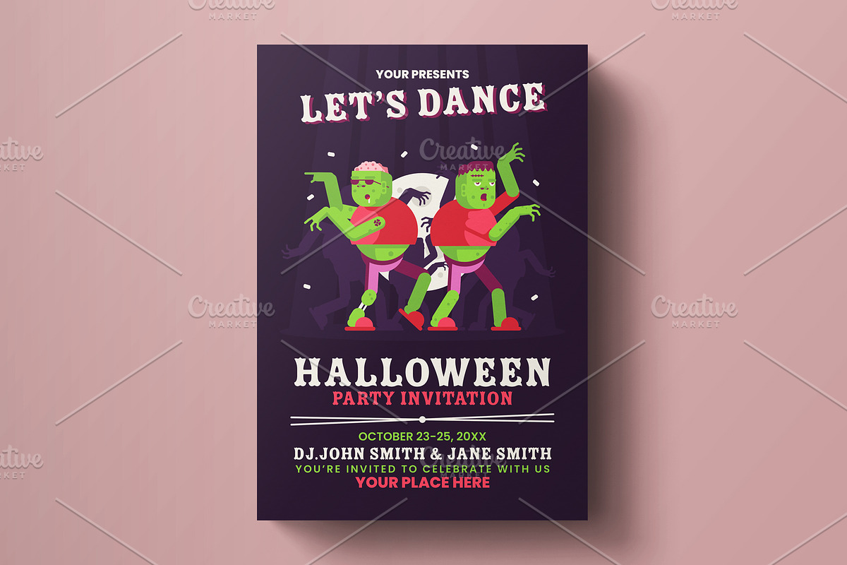 Halloween Party Flyer Template #020 in Flyer Templates - product preview 8