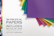50 Piece Linen Paper Texture Pack