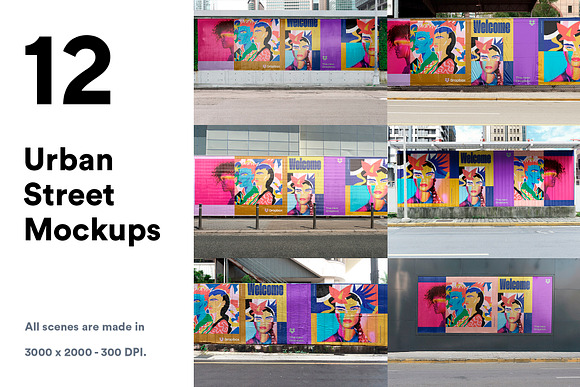 12 Urban Street Mockups - PSD in Branding Mockups - product preview 71