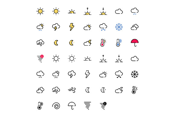 Weather Icon Pack in Icons Packs - product preview 1