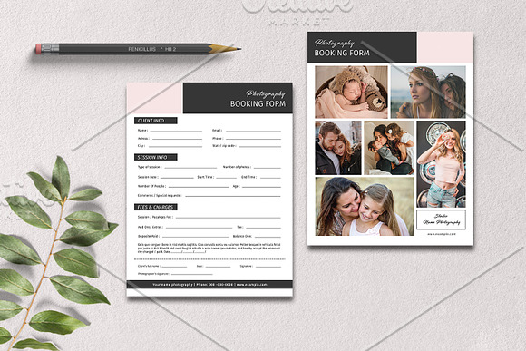Client Contract / Booking Form-V1070 in Flyer Templates - product preview 3