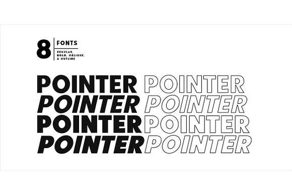 Point Panther (8 BOLD FONTS) in Sans-Serif Fonts - product preview 1