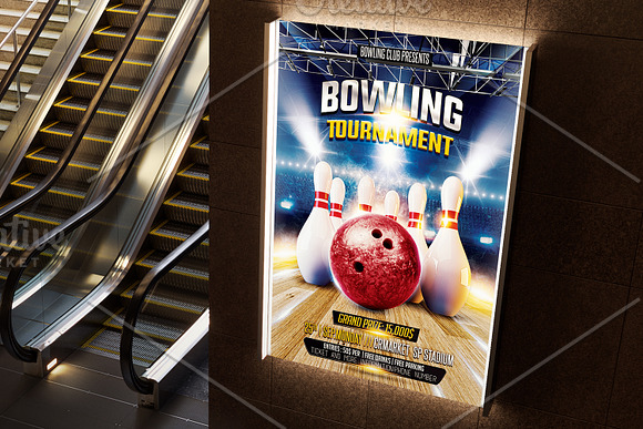 Bowling Flyer Template in Flyer Templates - product preview 3