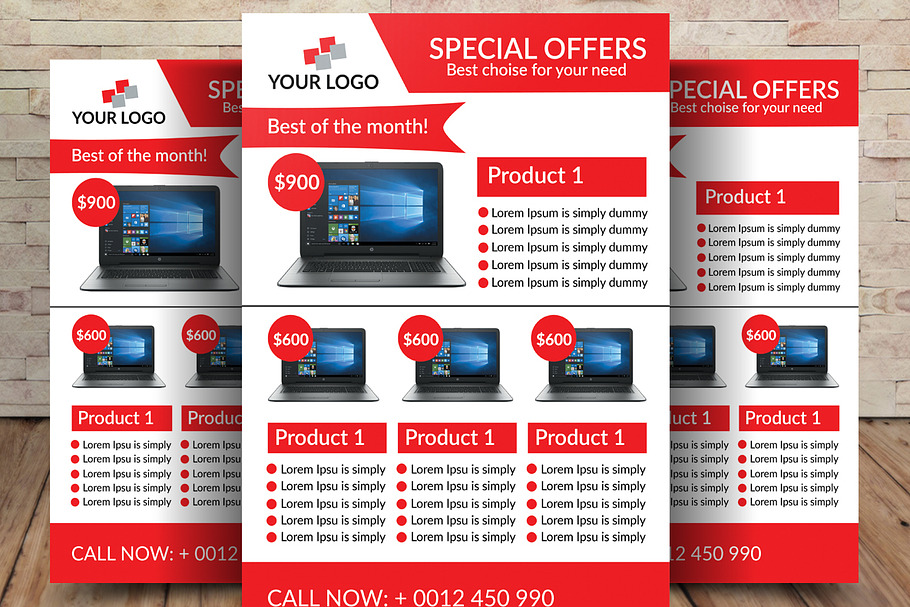 Computer sale Flyer in Flyer Templates - product preview 8