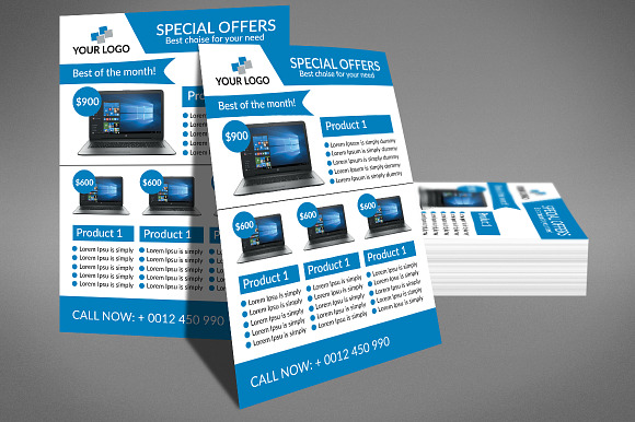 Computer sale Flyer in Flyer Templates - product preview 1