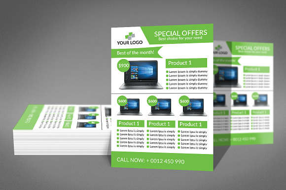 Computer sale Flyer in Flyer Templates - product preview 2