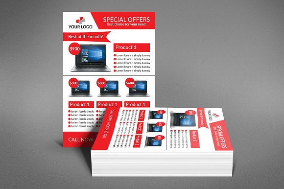 Computer sale Flyer in Flyer Templates - product preview 3