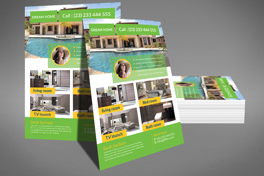 Dream Home Real Estate Flyer in Flyer Templates - product preview 8