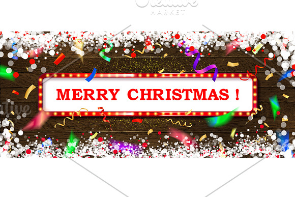 Christmas and New Year greeting card in Graphics - product preview 1