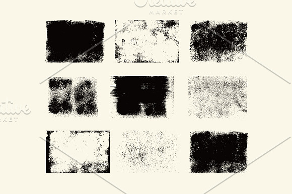 Set of grunge vector textures. in Textures - product preview 2