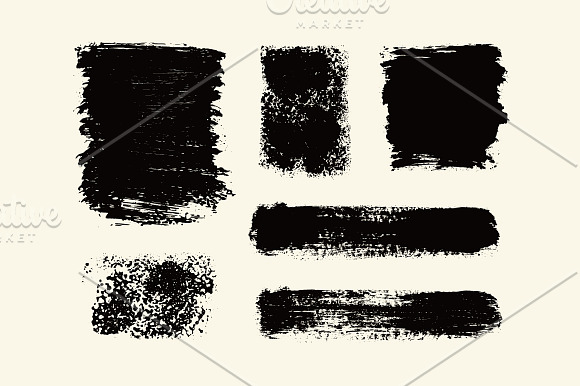 Set of grunge vector textures. in Textures - product preview 4