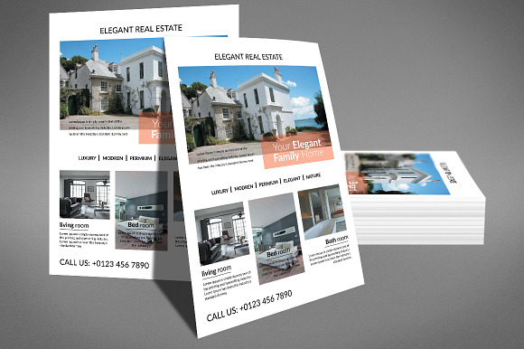 Elegant Real Estate Flyer in Flyer Templates - product preview 1