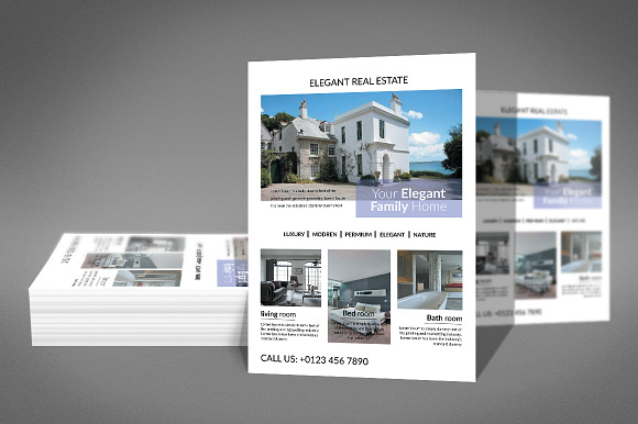 Elegant Real Estate Flyer in Flyer Templates - product preview 2