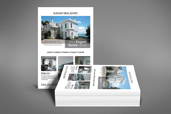 Elegant Real Estate Flyer in Flyer Templates - product preview 3