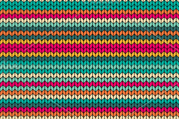 8 Winter Holiday Knitted Patterns in Graphics - product preview 1