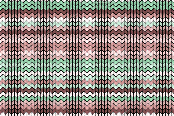 8 Winter Holiday Knitted Patterns in Graphics - product preview 3
