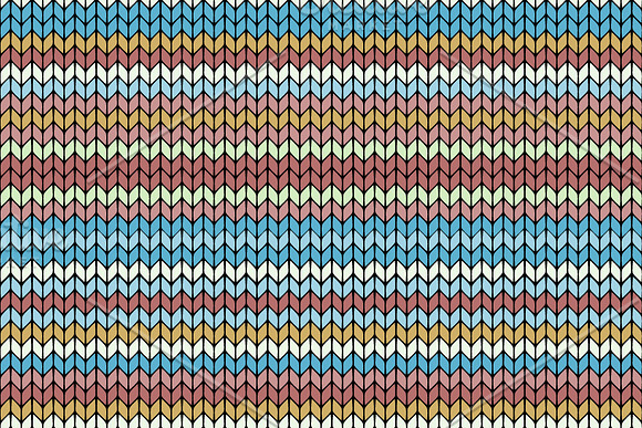 8 Winter Holiday Knitted Patterns in Graphics - product preview 6