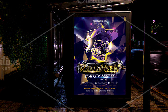 Halloween Party Flyer Template in Flyer Templates - product preview 1