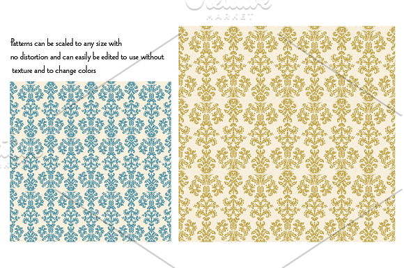 Seamless Pink Damask Patterns in Patterns - product preview 2