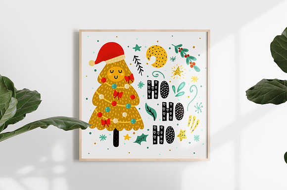 Happy Christmas Trees Collection in Illustrations - product preview 6