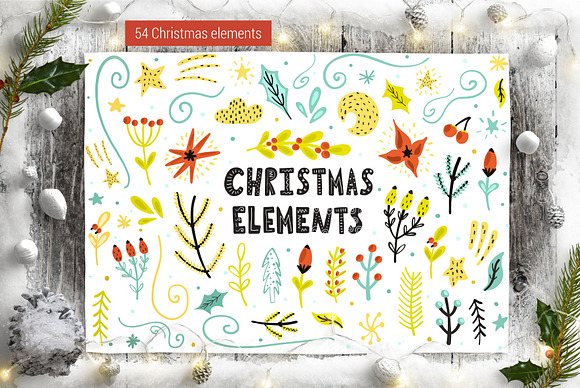 Happy Christmas Trees Collection in Illustrations - product preview 12