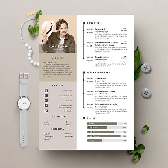 Vol.28 Resume & CV Template in Letter Templates - product preview 1