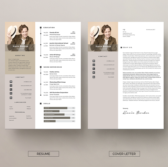 Vol.28 Resume & CV Template in Letter Templates - product preview 2