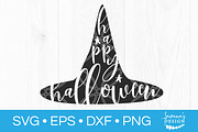 Happy Halloween SVG Witch Hat