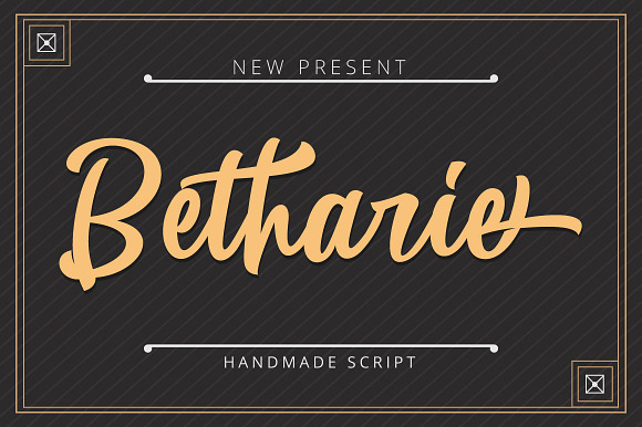 Betharie Typeface in Script Fonts - product preview 5