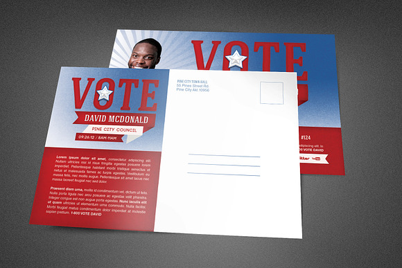 Voting and Election Postcard in Postcard Templates - product preview 1