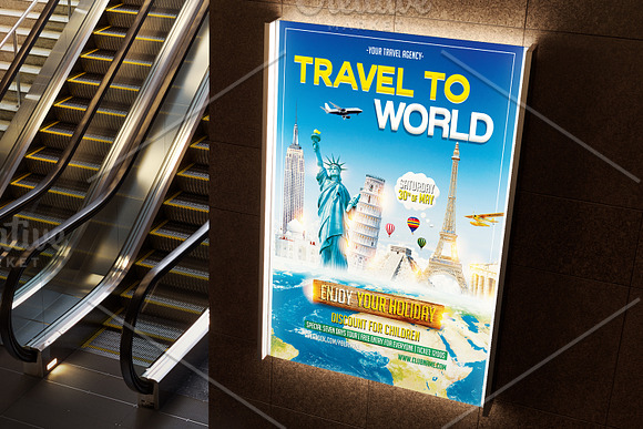 Travel Flyer Template in Flyer Templates - product preview 1