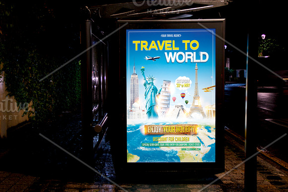 Travel Flyer Template in Flyer Templates - product preview 2