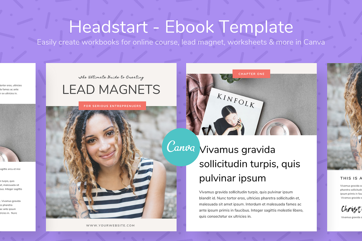 Headstart - Ebook Template Canva in Magazine Templates - product preview 8