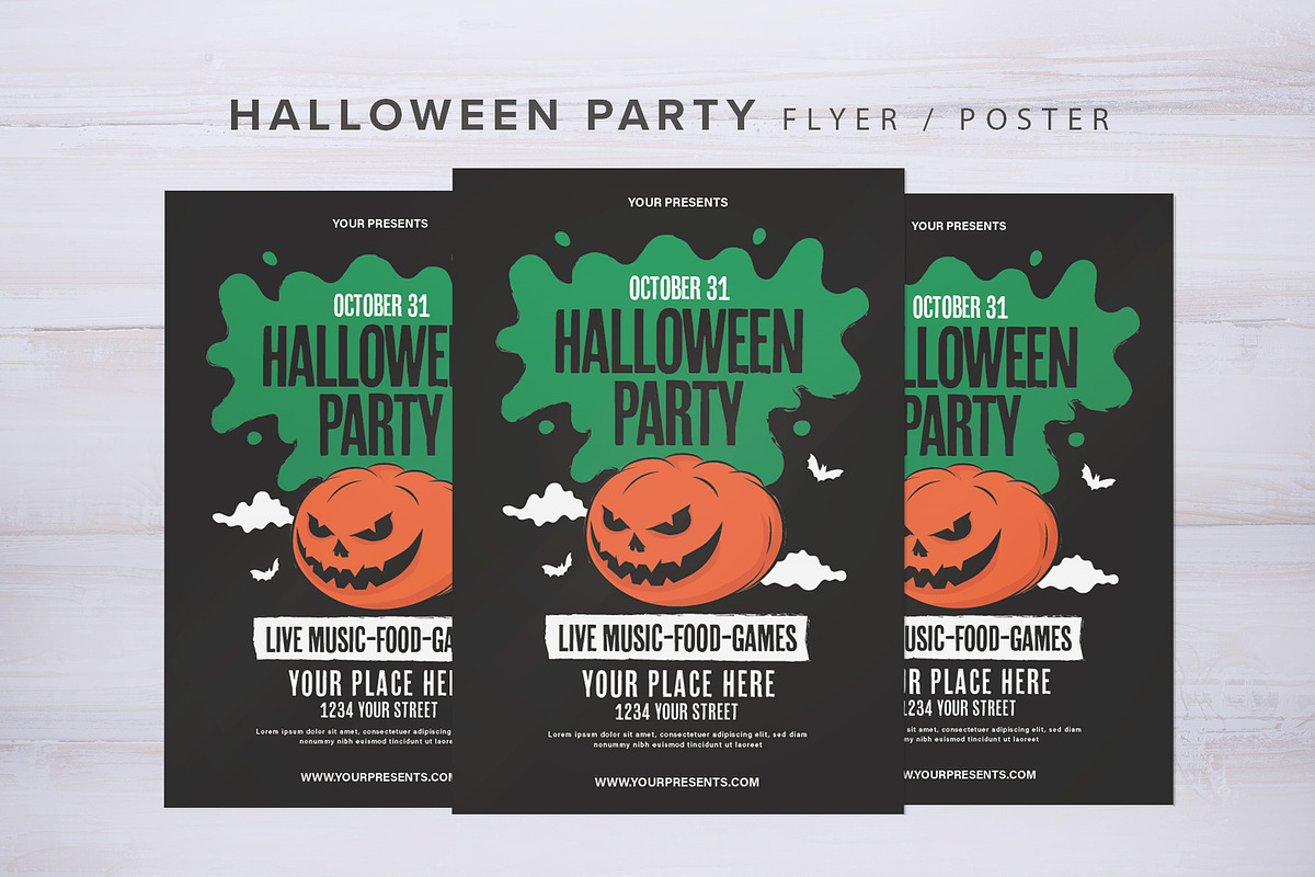 Halloween Party Flyer in Flyer Templates - product preview 8