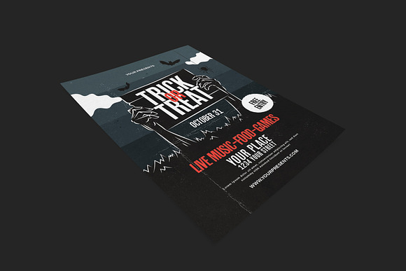 Trick Or Treat Halloween Flyer in Flyer Templates - product preview 1