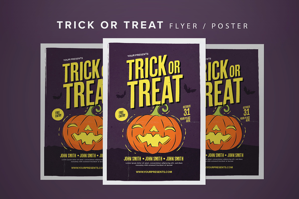 Trick Or Treat Halloween Flyer in Flyer Templates - product preview 8