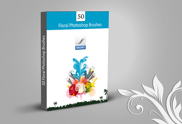 Floral Photoshop Brushes in Photoshop Brushes - product preview 4