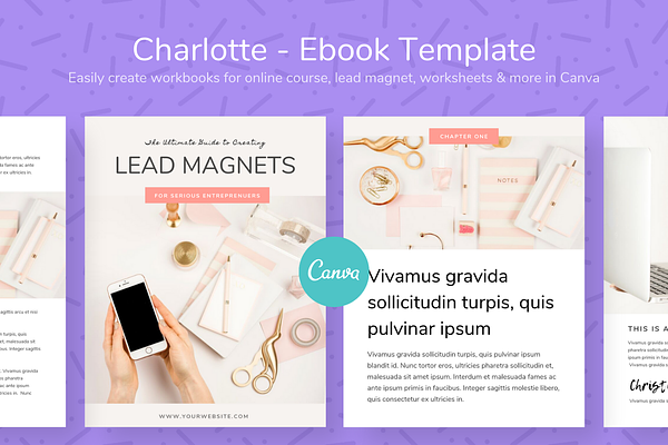 Charlotte - Ebook Template Canva